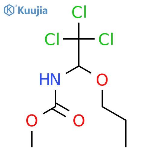 Carbamic acid, (2,2,2-trichloro-1-propoxyethyl)-, methyl ester structure