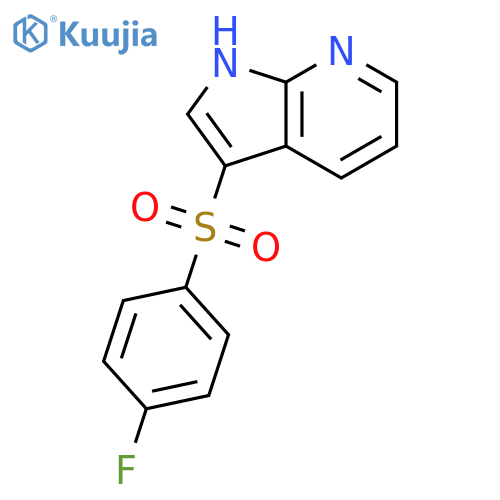 1H-Pyrrolo[2,3-b]pyridine, 3-[(4-fluorophenyl)sulfonyl]- structure