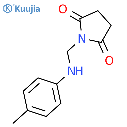 1-{(4-methylphenyl)aminomethyl}pyrrolidine-2,5-dione structure
