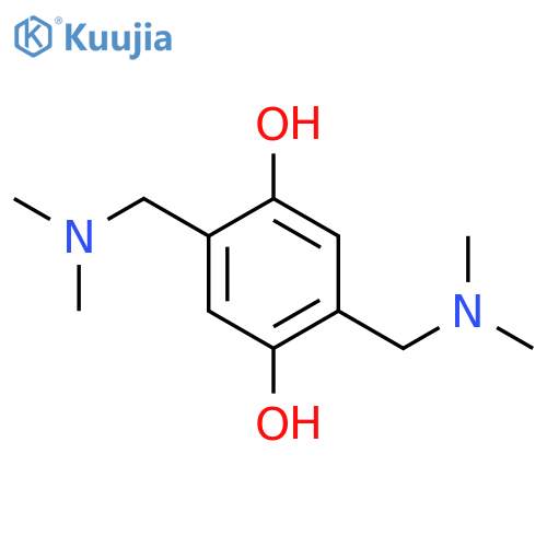 2,5-bis[(dimethylamino)methyl]benzene-1,4-diol structure