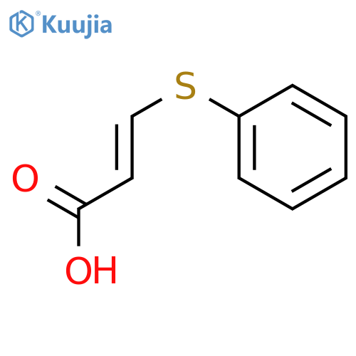 3-(phenylthio)acrylic acid structure