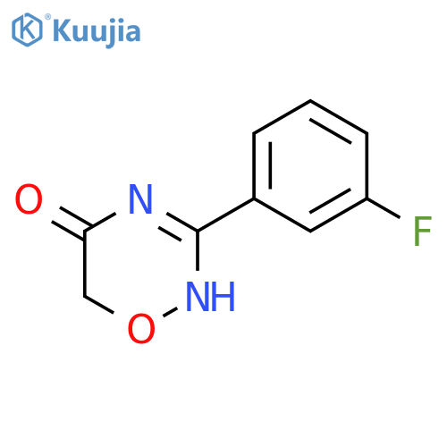 2H-1,2,4-OXADIAZIN-5(6H)-ONE, 3-(3-FLUOROPHENYL)- structure
