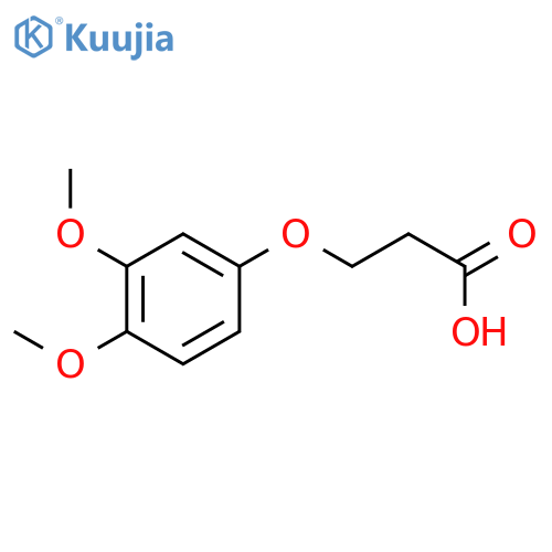 3-(3,4-Dimethoxyphenoxy)propanoic acid structure