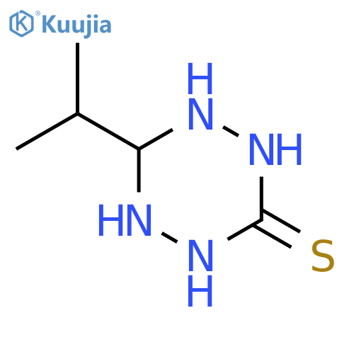 1,2,4,5-Tetrazine-3(2H)-thione,tetrahydro-6-(1-methylethyl)-(9CI) structure