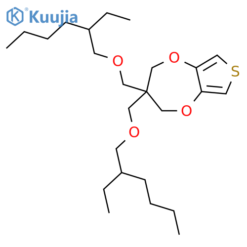 3,3-bis(2-ethylhexyloxymethyl)-3,4-dihydro-2H-thieno[3,4-b][1,4]dioxepine structure