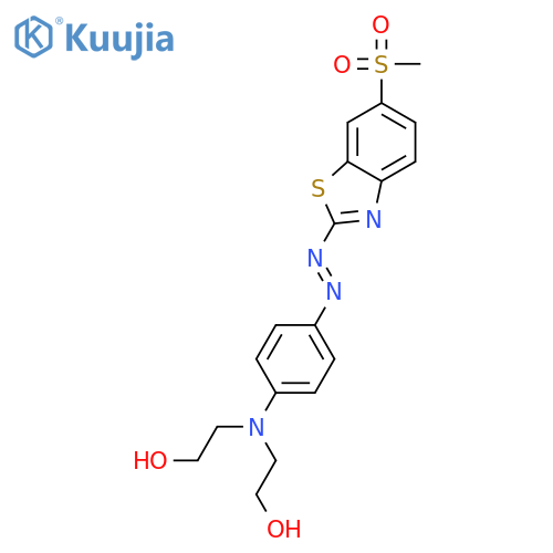 2,2'-[[4-[[6-(methylsulphonyl)benzothiazol-2-yl]azo]phenyl]imino]bisethanol structure
