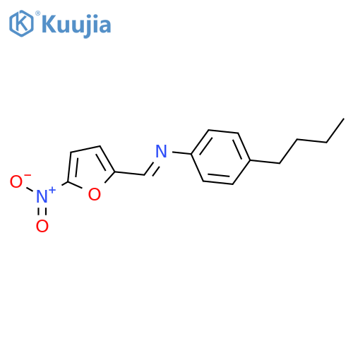 Benzenamine, 4-butyl-N-[(5-nitro-2-furanyl)methylene]- structure