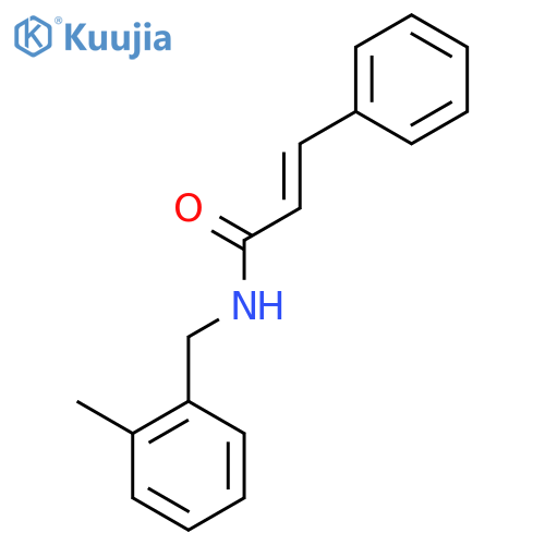 (2E)-N-(2-methylbenzyl)-3-phenylprop-2-enamide structure