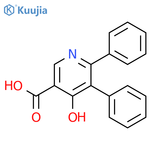 3-PYRIDINECARBOXYLIC ACID, 4-HYDROXY-5,6-DIPHENYL- structure