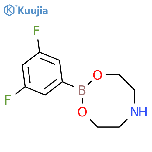 4H-1,3,6,2-Dioxazaborocine, 2-(3,5-difluorophenyl)tetrahydro- structure