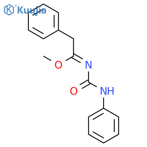 BENZENEETHANIMIDIC ACID, N-[(PHENYLAMINO)CARBONYL]-, METHYL ESTER structure