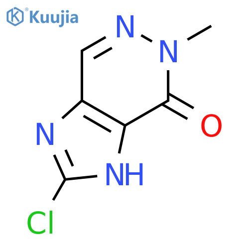 4H-Imidazo[4,5-d]pyridazin-4-one, 2-chloro-1,5-dihydro-5-methyl- structure