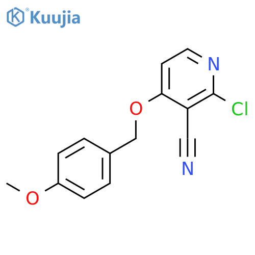 2-Chloro-4-((4-methoxybenzyl)oxy)nicotinonitrile structure