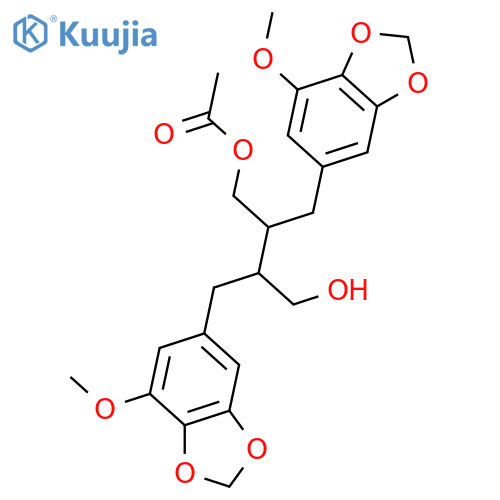 8,8'-Lignan-3,3',4,4',5,5',9,9'-octol; (8S,8'S)-form, 3,4:3',4'-Bis(methylene), 5,5'-di-Me ether, 9-Ac structure