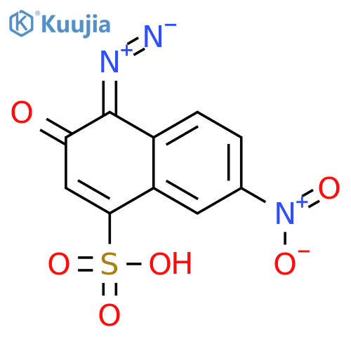 4-Diazo-3,4-dihydro-7-nitro-3-oxo-1-naphthalenesulfonic acid structure