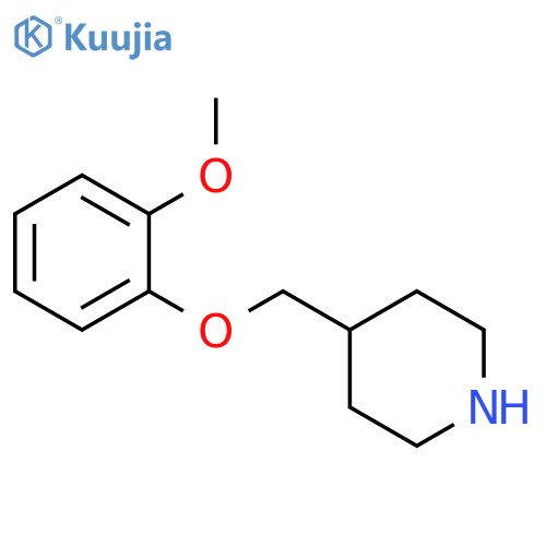 4-(2-Methoxyphenoxy)methylpiperidine structure