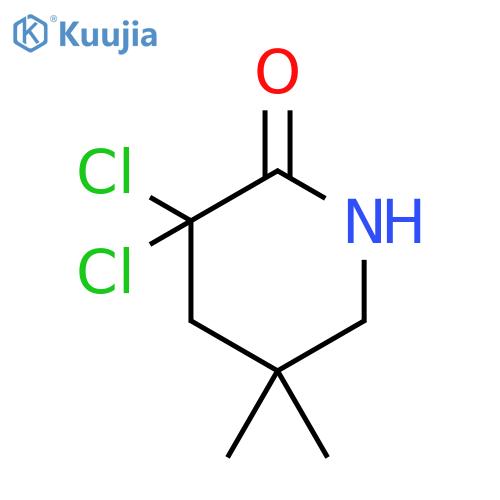 2-Piperidinone, 3,3-dichloro-5,5-dimethyl- structure