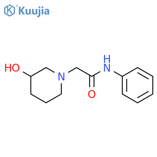2-(3-hydroxypiperidin-1-yl)-N-phenylacetamide structure