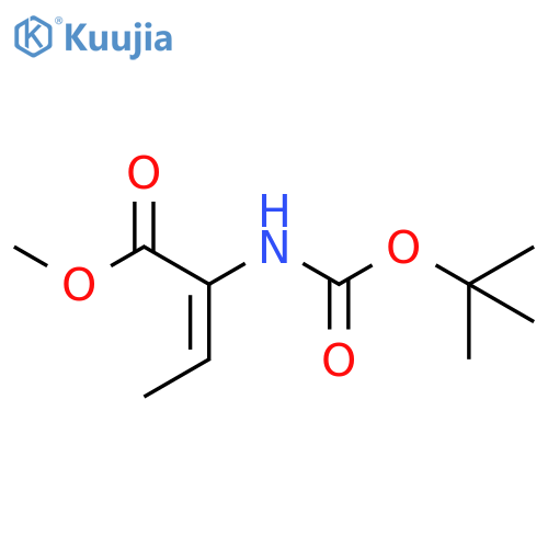 (Z)-Methyl 2-(tert-butoxycarbonylamino)but-2-enoate structure