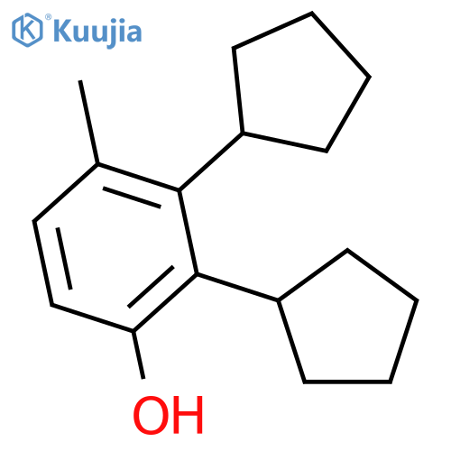 Phenol, dicyclopentyl-4-methyl- structure