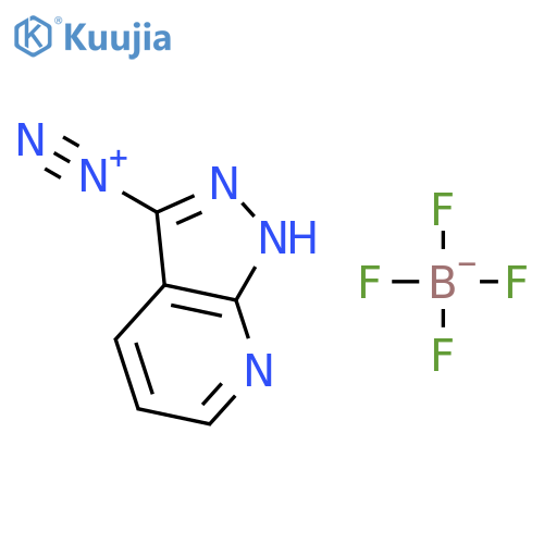 1H-Pyrazolo3,4-bpyridine-3-diazonium Tetrafluoroborate(1-) structure