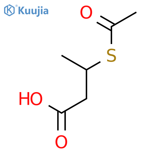 3-(acetylsulfanyl)butanoic Acid structure