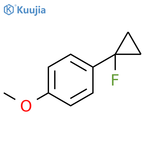 BENZENE, 1-(1-FLUOROCYCLOPROPYL)-4-METHOXY- structure