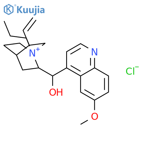 (3xi,8alpha,9S)-9-hydroxy-6'-methoxy-1-propylcinchonan-1-ium chloride structure