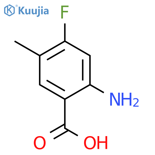 2-Amino-4-fluoro-5-methyl-benzoic acid structure