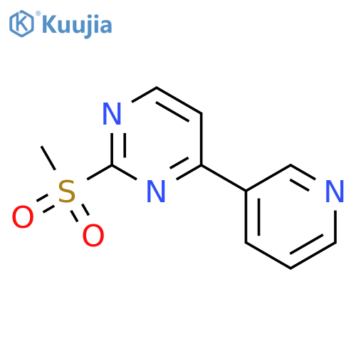 Pyrimidine, 2-(methylsulfonyl)-4-(3-pyridinyl)- structure