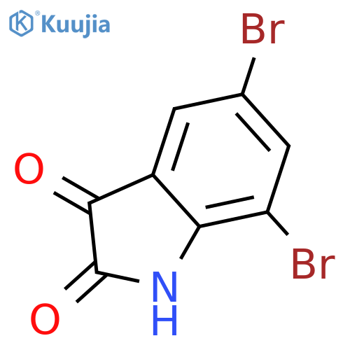 5,7-Dibromo-1H-indole-2,3-dione structure