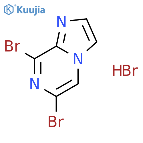 6,8-Dibromoimidazo[1,2-a]pyrazine;hydrobromide structure