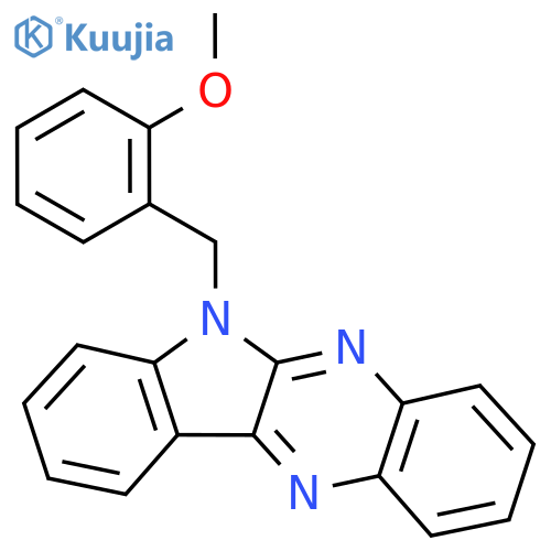 6-(2-methoxyphenyl)methyl-6H-indolo2,3-bquinoxaline structure