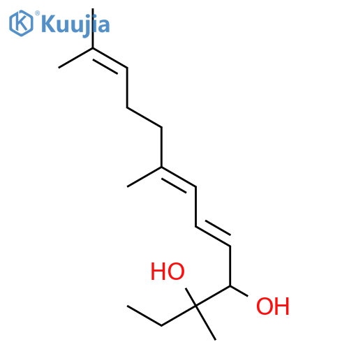 5,7,11-Tridecatriene-3,4-diol,3,8,12-trimethyl- structure