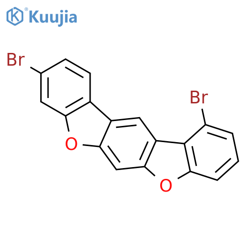Benzo[1,2-b:5,4-b']bisbenzofuran, 1,9-dibromo- structure