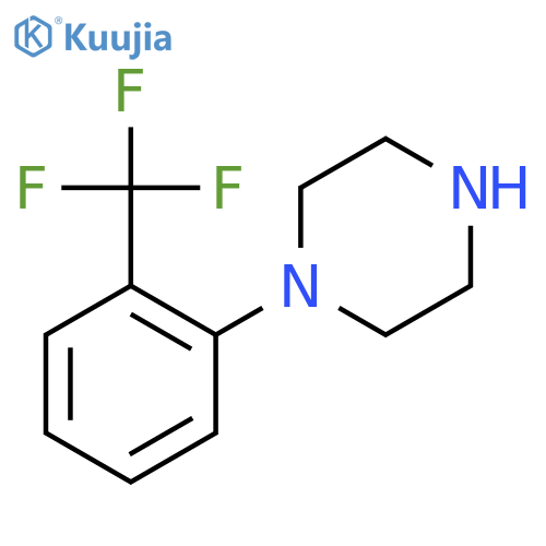 1-(2-(Trifluoromethyl)phenyl)piperazine structure
