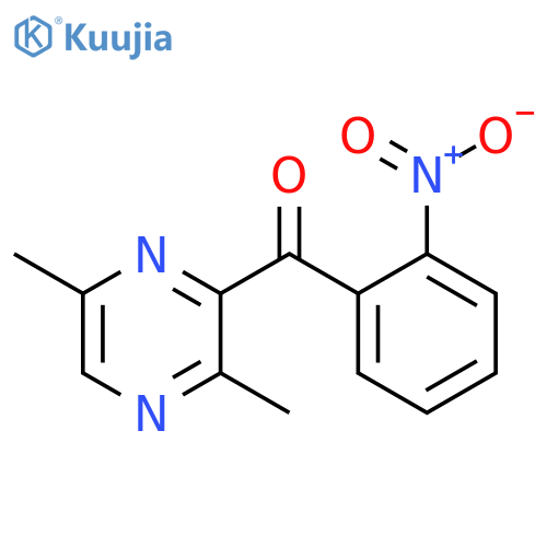 Methanone, (3,6-dimethylpyrazinyl)(2-nitrophenyl)- structure