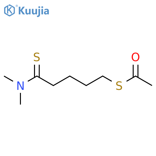 Ethanethioic  acid,  S-[5-(dimethylamino)-5-thioxopentyl]  ester structure