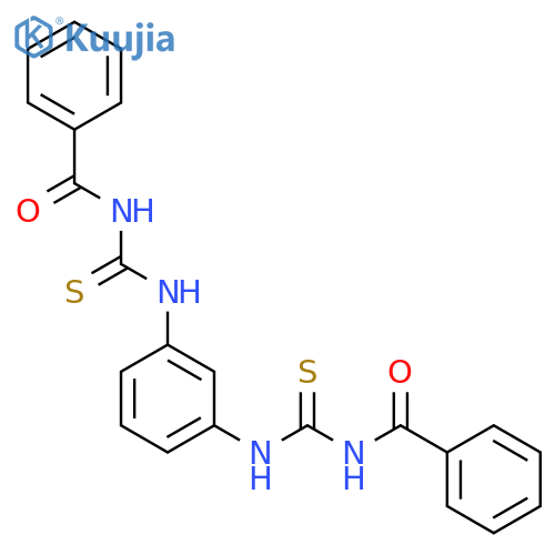 Benzamide,N,N'-[1,3-phenylenebis(iminocarbonothioyl)]bis- (9CI) structure