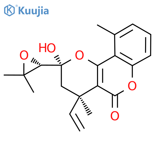 (2S)-4α-Ethenyl-3,4-dihydro-2β-hydroxy-4,10-dimethyl-2-[(S)-3,3-dimethyloxiranyl]-2H,5H-pyrano[3,2-c][1]benzopyran-5-one structure