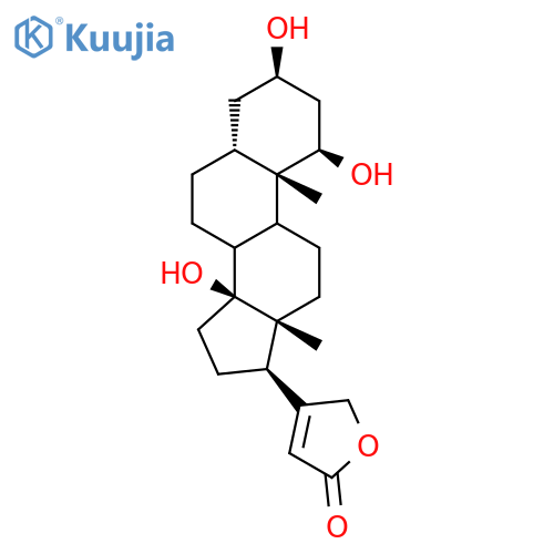 Card-20(22)-enolide,1,3,14-trihydroxy-, (1b,3b,5b)- structure
