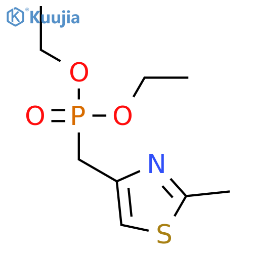 Phosphonic acid, [(2-methyl-4-thiazolyl)methyl]-, diethyl ester structure