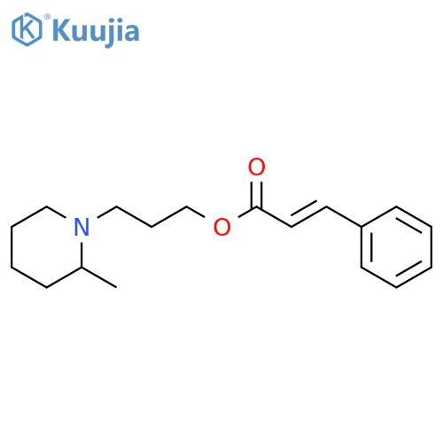 2-Propenoic acid,3-phenyl-, 3-(2-methyl-1-piperidinyl)propyl ester structure