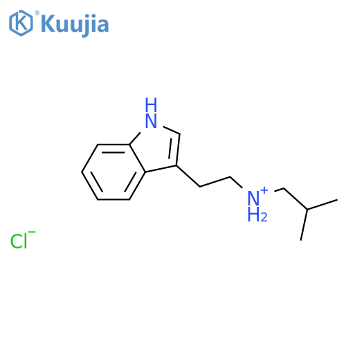 1H-Indole-3-ethanamine,N-(2-methylpropyl)-, hydrochloride (1:1) structure