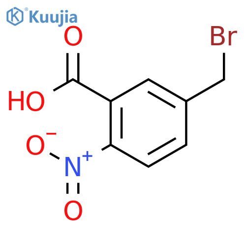 5-(bromomethyl)-2-nitrobenzoic acid structure