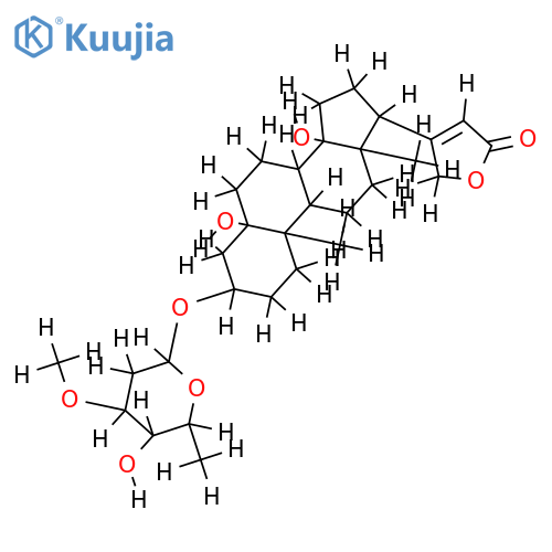 17alpha-H-periplogenin 3-O-beta-D-cymaroside structure