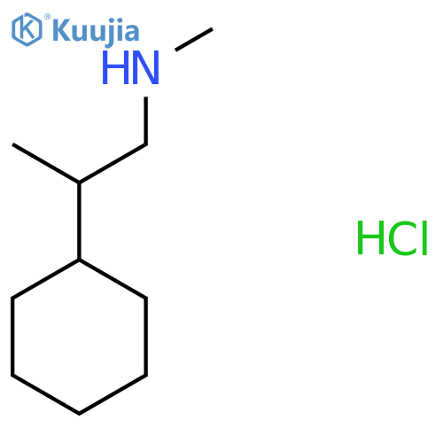 (2-cyclohexylpropyl)(methyl)amine hydrochloride structure