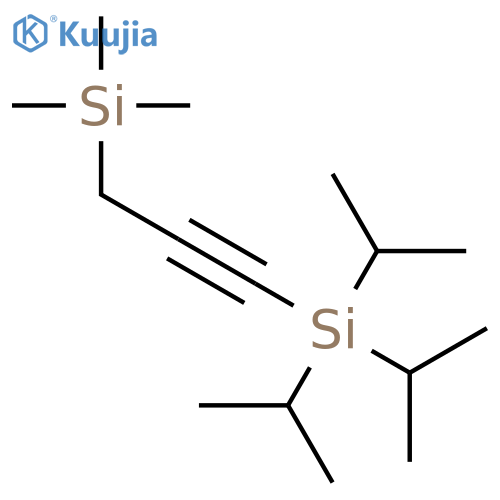 Silane, trimethyl[3-[tris(1-methylethyl)silyl]-2-propynyl]- structure