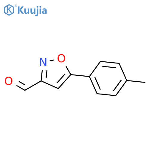 5-(4-Methylphenyl)isoxazole-3-carboxaldehyde structure