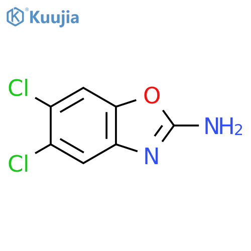 5,6-Dichloro-1,3-benzoxazol-2-amine structure